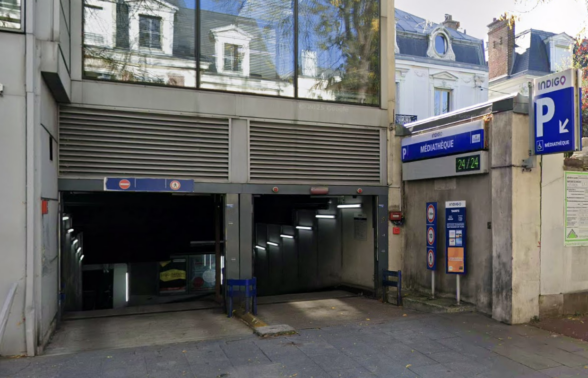 parking médiathèque
