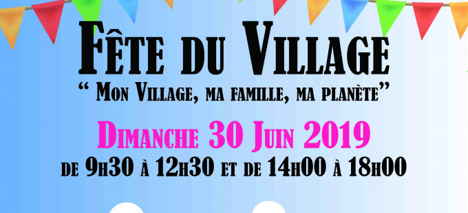 Affiche Fête du village Plaine Gare