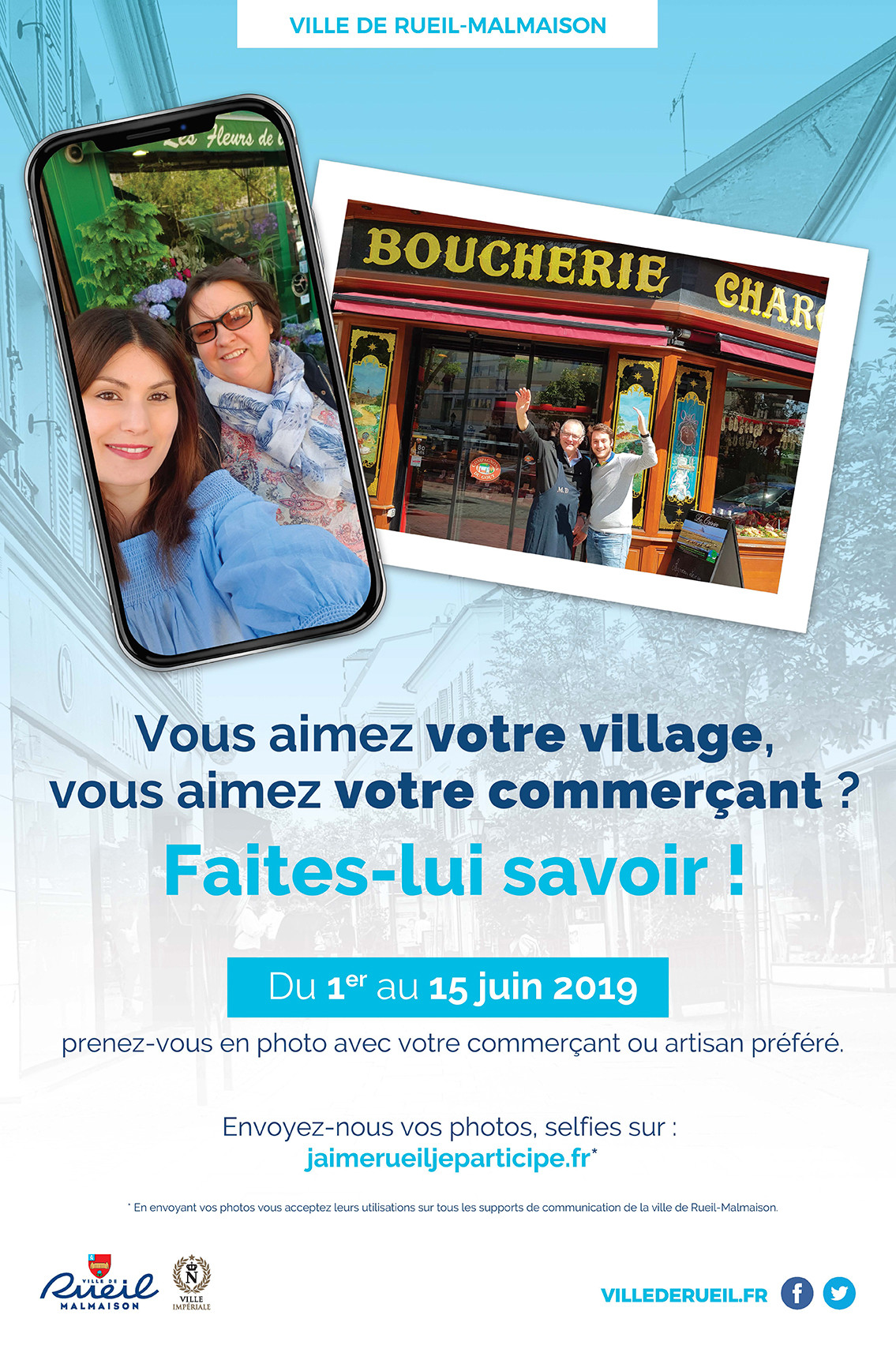 Affiche j'aime mon commerce